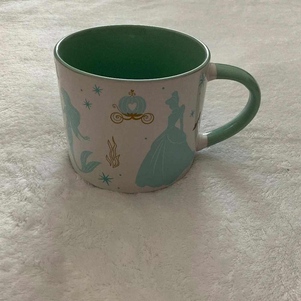 ZAK! Disney Princess Mug - Blue/Green/White